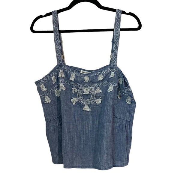 Roller Rabbit Leni Chambray Top, New with Tags - Picture 2 of 5